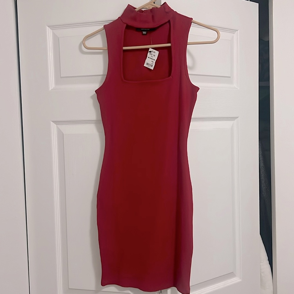 Akira red mini bodycon dress